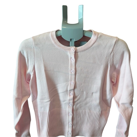 Orange Kiss Women’s Soft Pink Button Cardigan - Picture 2 of 8